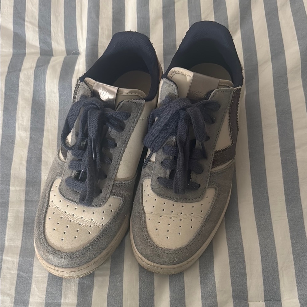 Women’s white and Blue Sneakers